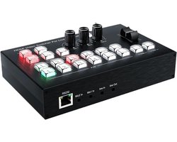 Video Switcher - Multi Camera Mixer - Live Streaming Productie - 4K 4 Kanalen - 1x1x1 cm
