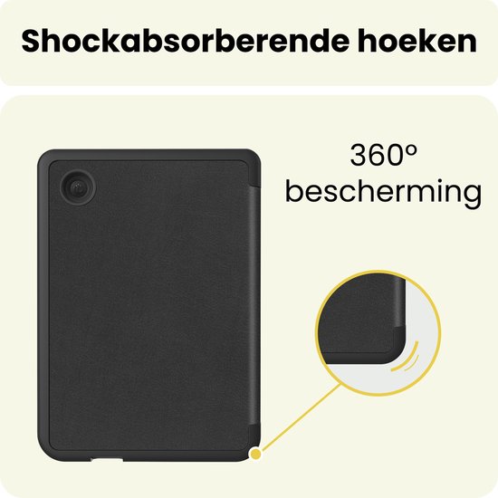 Hoes Geschikt voor Kobo Clara 2E - E-reader Bescherm Hoesje Case Sleep Cover Trifold - Hoes Geschikt voor Kobo Clara 2E Hoesje - Zwart — afbeelding 4