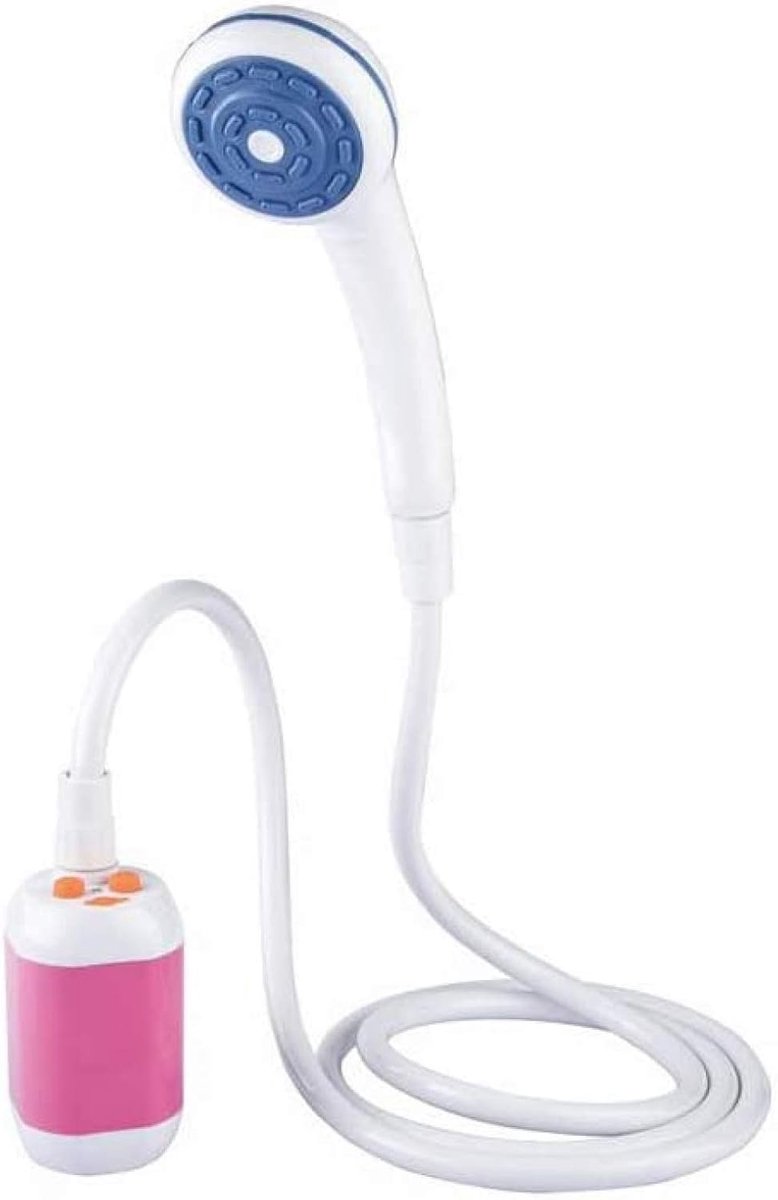 Draagbare Douche - Outdoor Douche - Kamperen Reizen - Oplaadbare Batterij - 2 Meter Slang - Roze