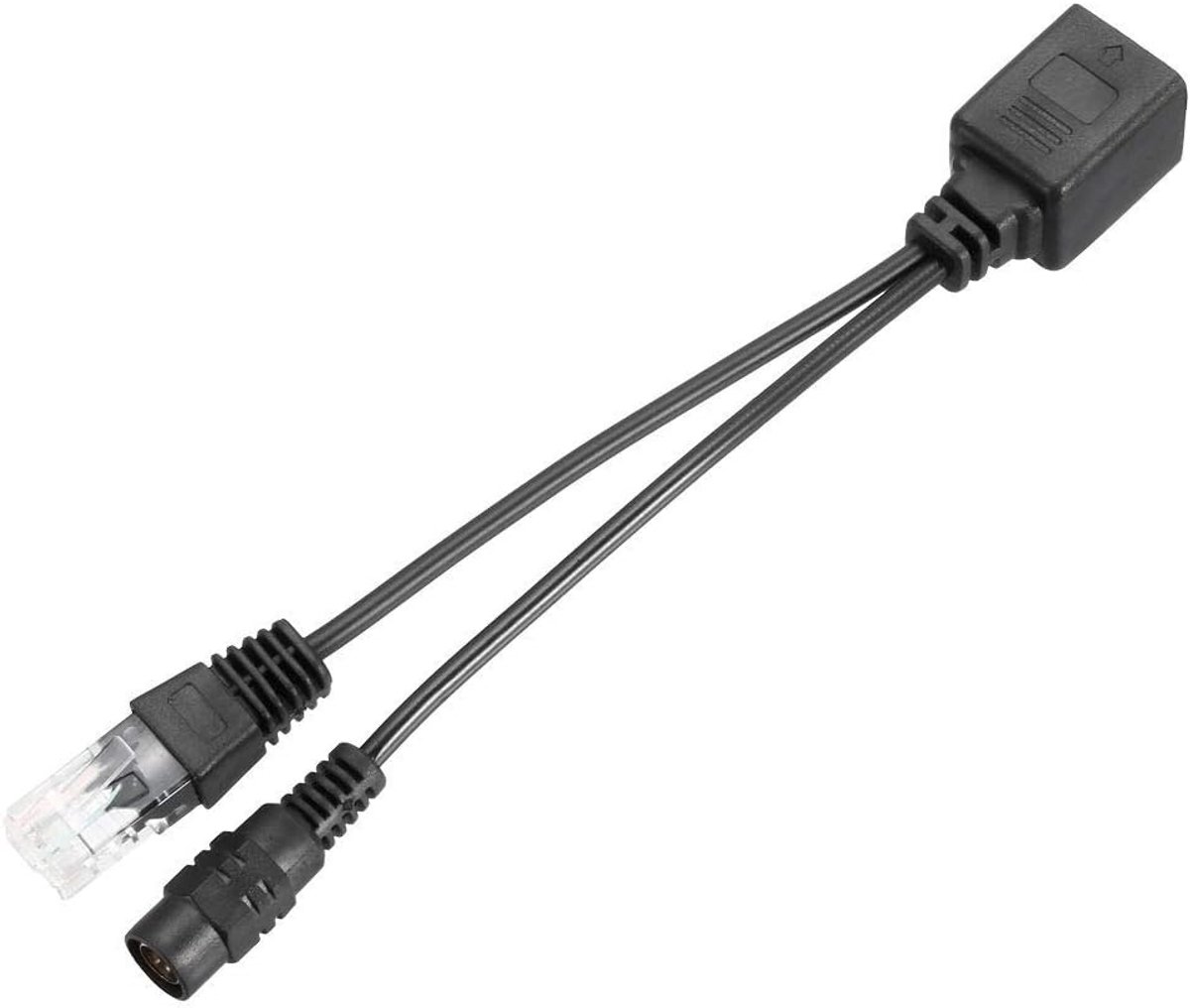 PoE Injector Adapter - Power over Ethernet - Netwerk Uitbreiding - Plug and Play - 30 meter bereik - Zwart