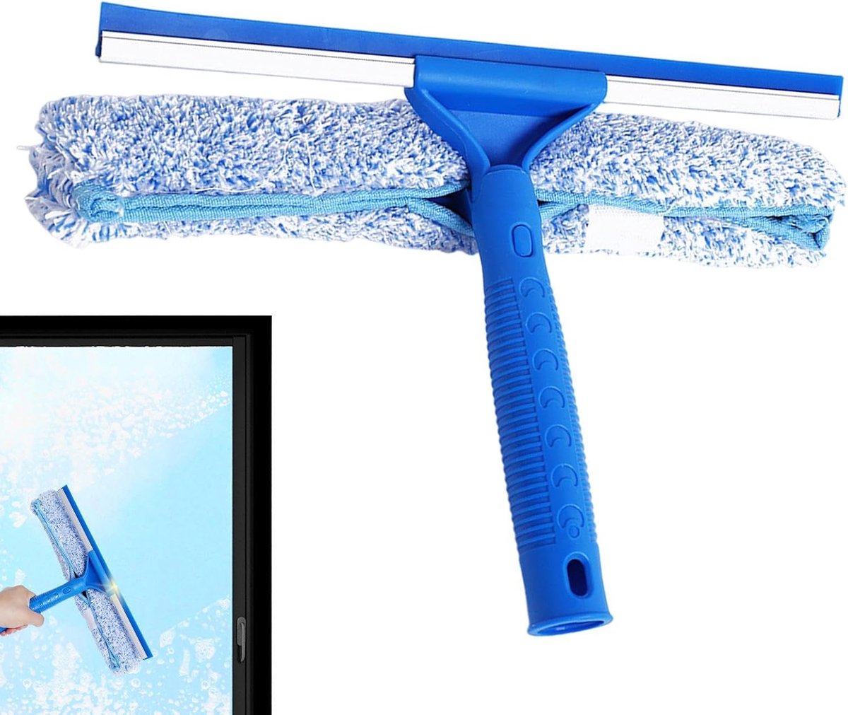Glasreiniger Douche - Draagbare Reiniger - Streeploos Schoonmaken - Efficiënte Vuilverwijdering - 35 cm Lengte - Uniek