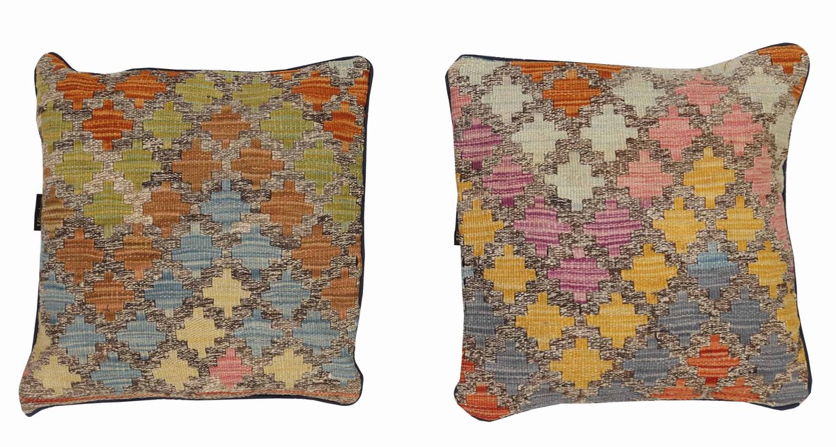Multicolor Handgeweven Kilim Kussen