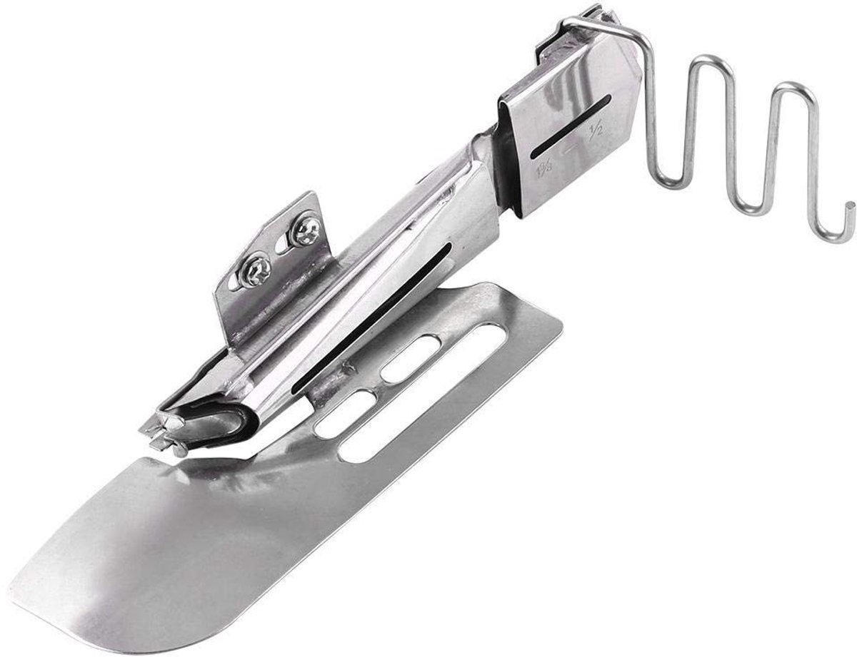 Dailygoods- Bindmiddel Professionele Enkele Vouw - Verstelbaar Bereik 1,27-3,49 cm - Universeel Ontwerp - Industriële Naaimachine - Platte Seamer - Duurzame Naden