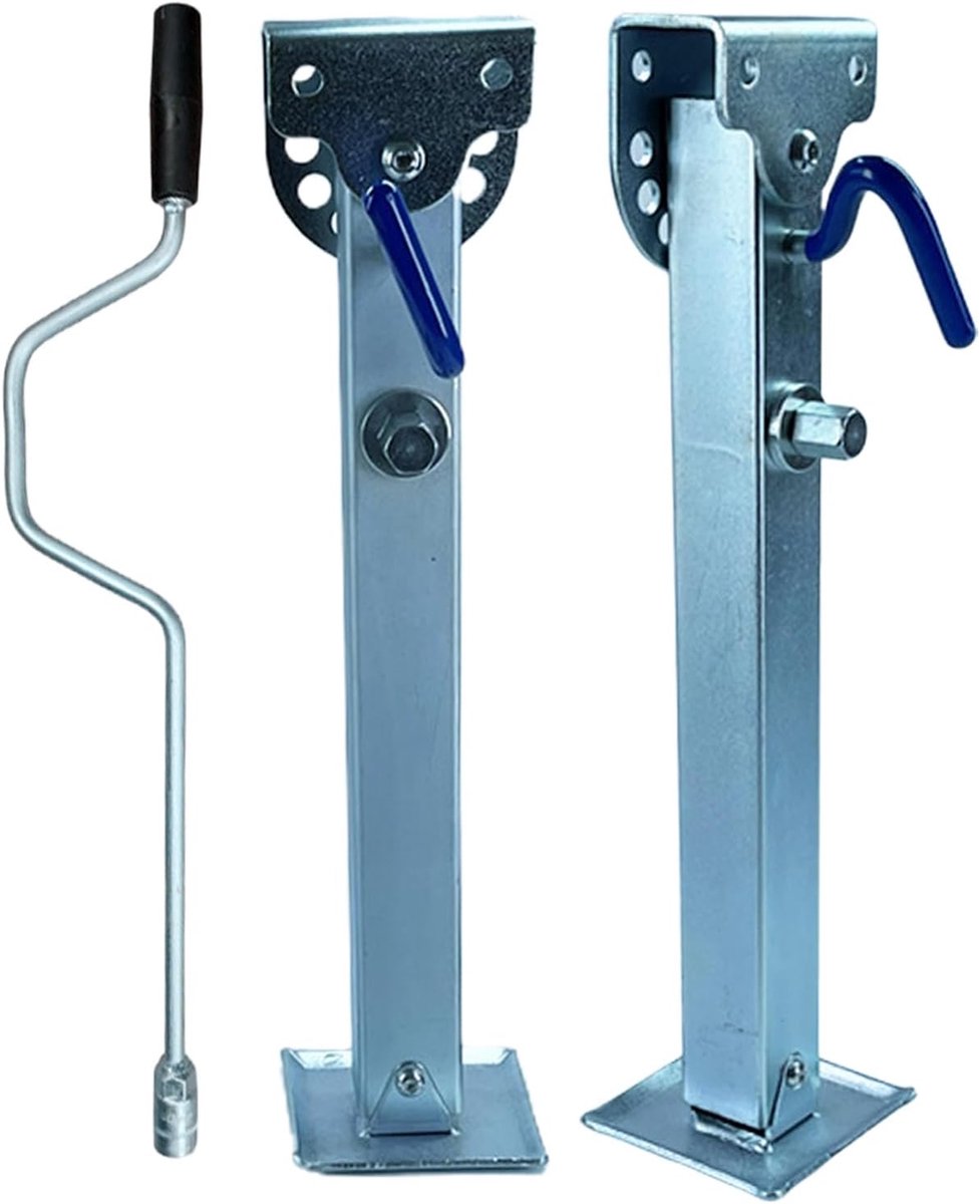 Ondersteuningspoot - Stabilisator Caravan - Stabiel Parkeren - Verstelbare Hoogte - 1000 kg Capaciteit - Zilver