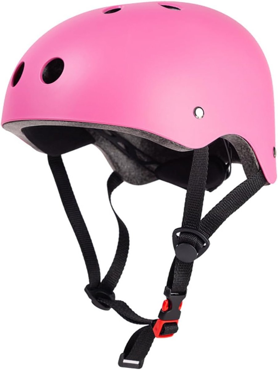 Kinderhelm - Veiligheidscap - Sport Bescherming - Verstelbaar Systeem - 50-58 cm - Roze
