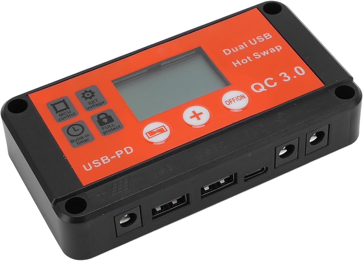 Zonne Laadregelaar - MPPT Controller - Energie Opladen - Geavanceerde MPPT Technologie - 12V 24V Adaptief - Zwart
