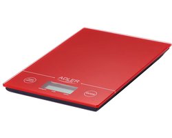 Adler AD3138R - Keukenweegschaal - rood