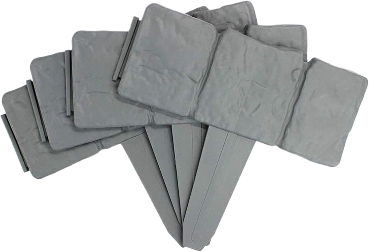 Tuinrand Stenen Effect - Bloemperkrand plastic - Tuin Uitzetten - Flexibel aanpasbaar - 10 stuks - Grijs