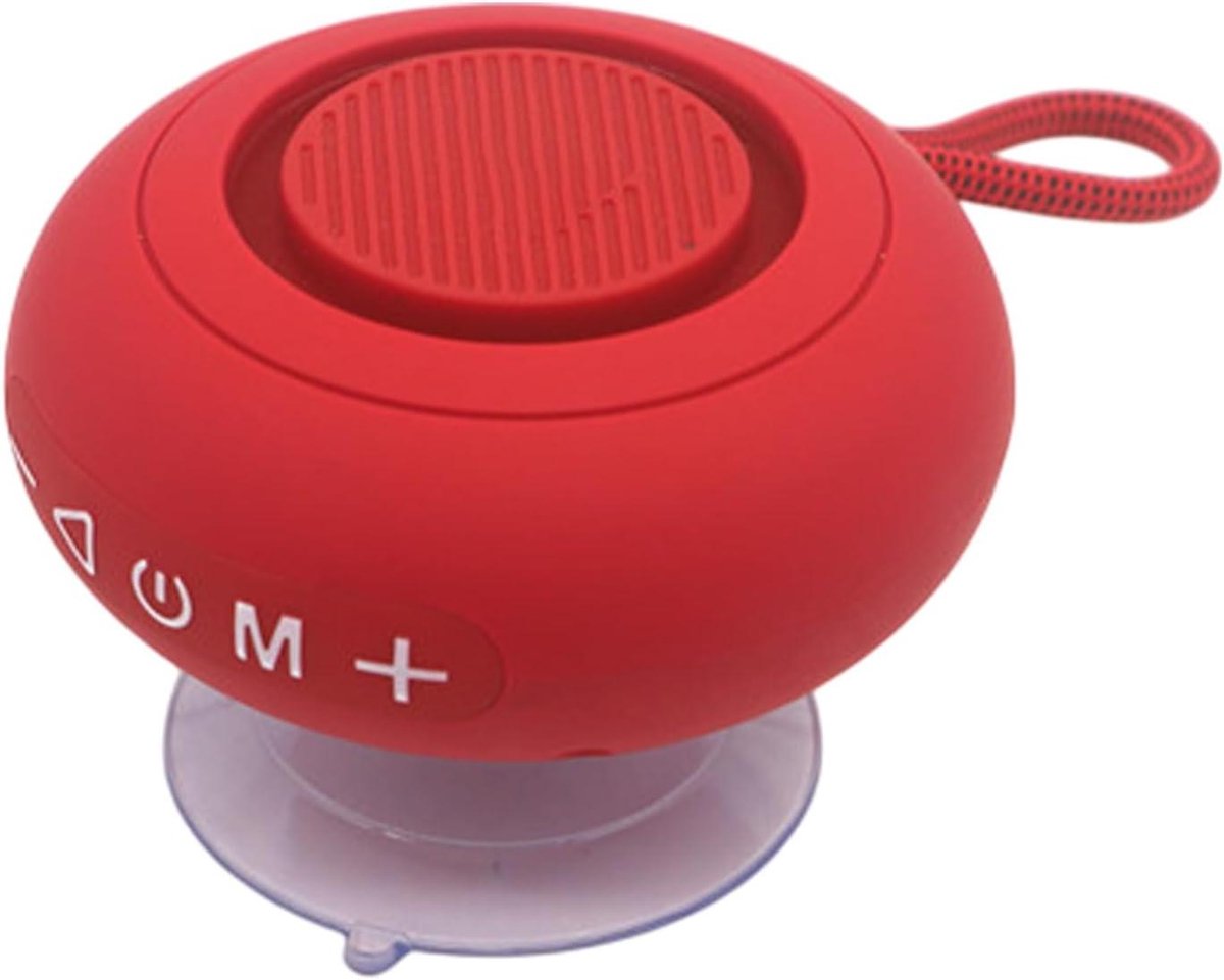 Waterdichte Luidspreker - Draagbare Audio - Muziek Luisteren - Ingebouwde Subwoofer - 9.9 x 5.5 x 9.9 cm - Rood