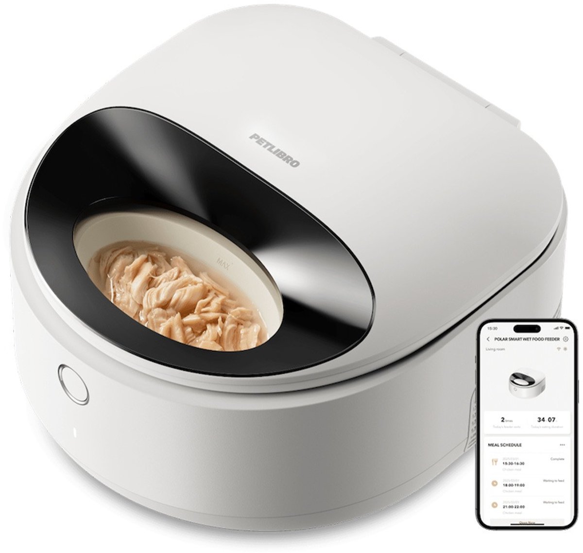 Petlibro Polar Automatische Natvoerdispenser Wit