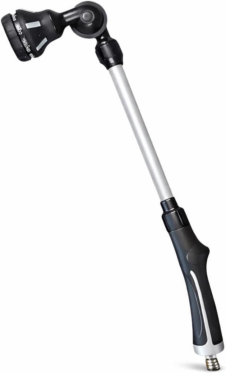 SnelShoppen - Gietstaaf voor Tuinslangen - 7 Sproeimodi - Duurzaam Aluminium met Metalen BSP-Adapter - Nauwkeurige Irrigatie voor Bloemen en Bedden -