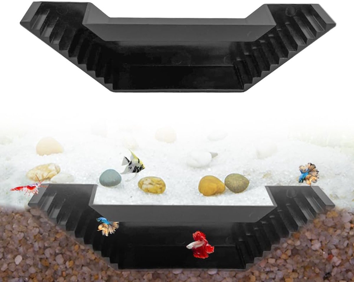 SnelShoppen - Underground Aquarium Tunnel voor Vissen en Garnalen, Verstopplek voor Kweek, Decoratie voor Aquaria, 21 x 5.5 x 4 cm, Visvriendelijk, Su