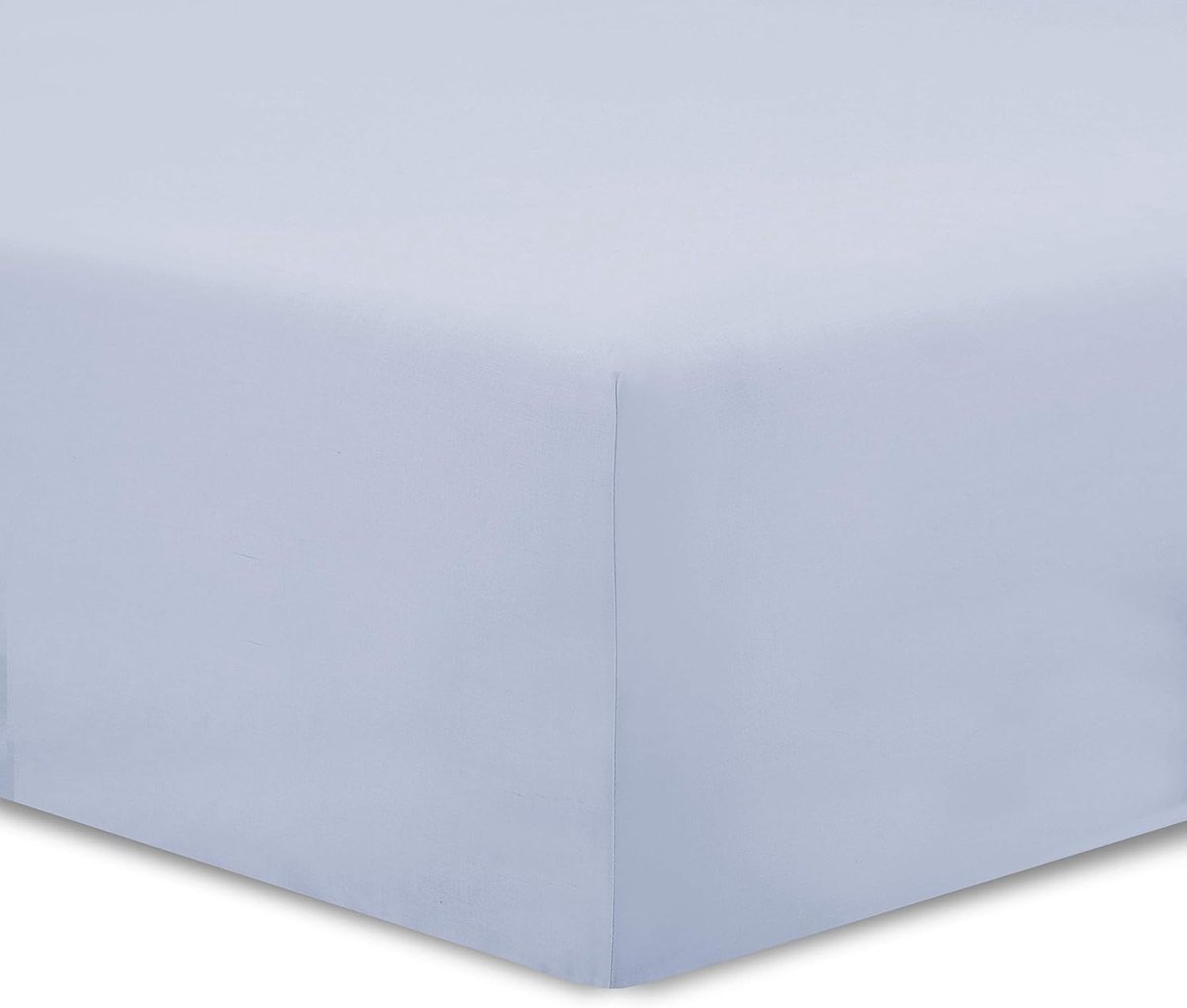 SnelShoppen - Fitted Sheet Lichte Grijs 140x190 cm - 100% Katoen - 25 cm Hoogte - Smooth & Zacht - Oekotex Gecertificeerd - Duurzaam & Vrij van Schade