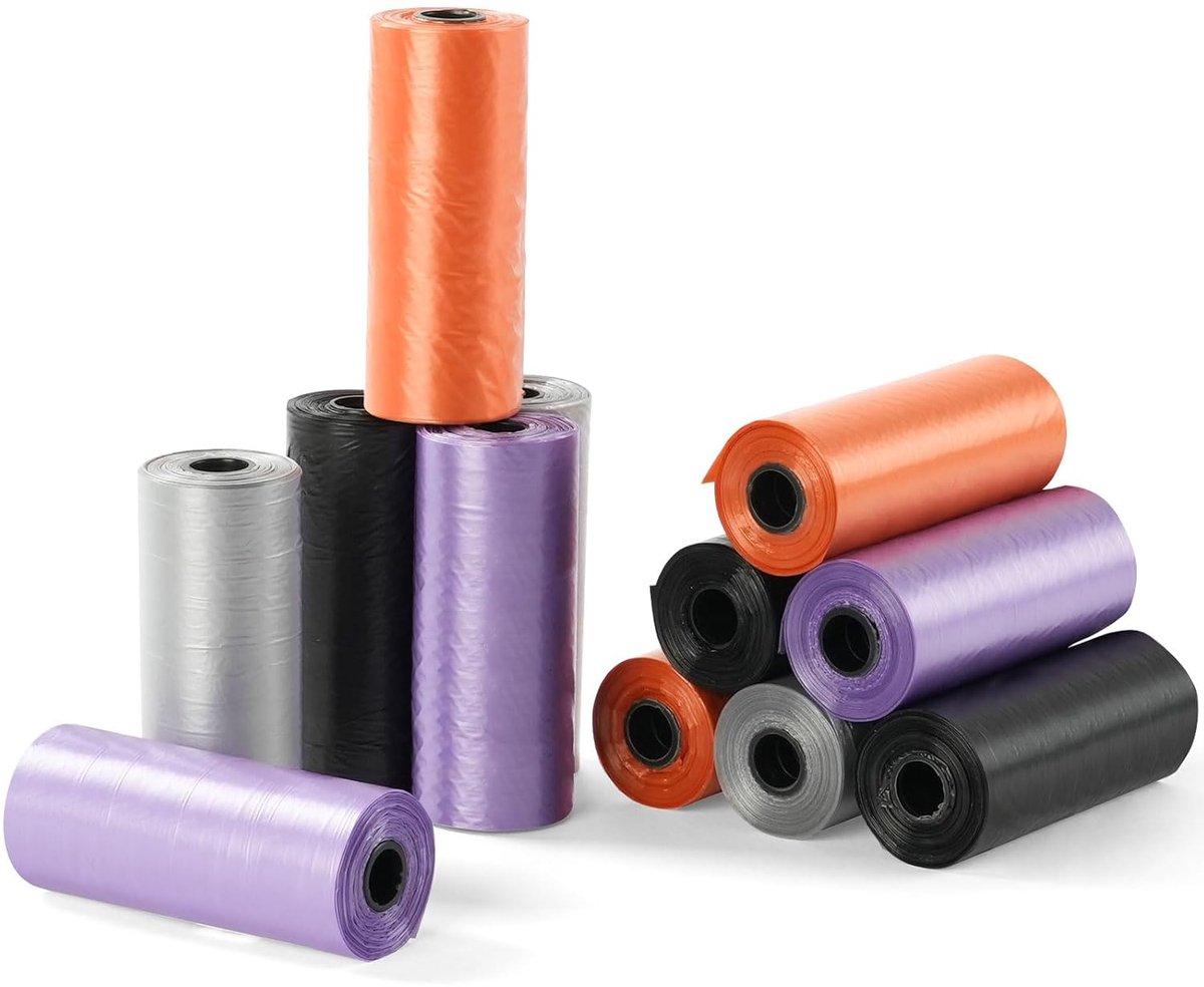 SnelShoppen - 12 Rollen Mini Afvalzakken voor Auto, Tear Resistant, Zwart, Discreet Ontwerp, Ideaal voor Thuis en Onderweg, Multifunctionele Mini Prul