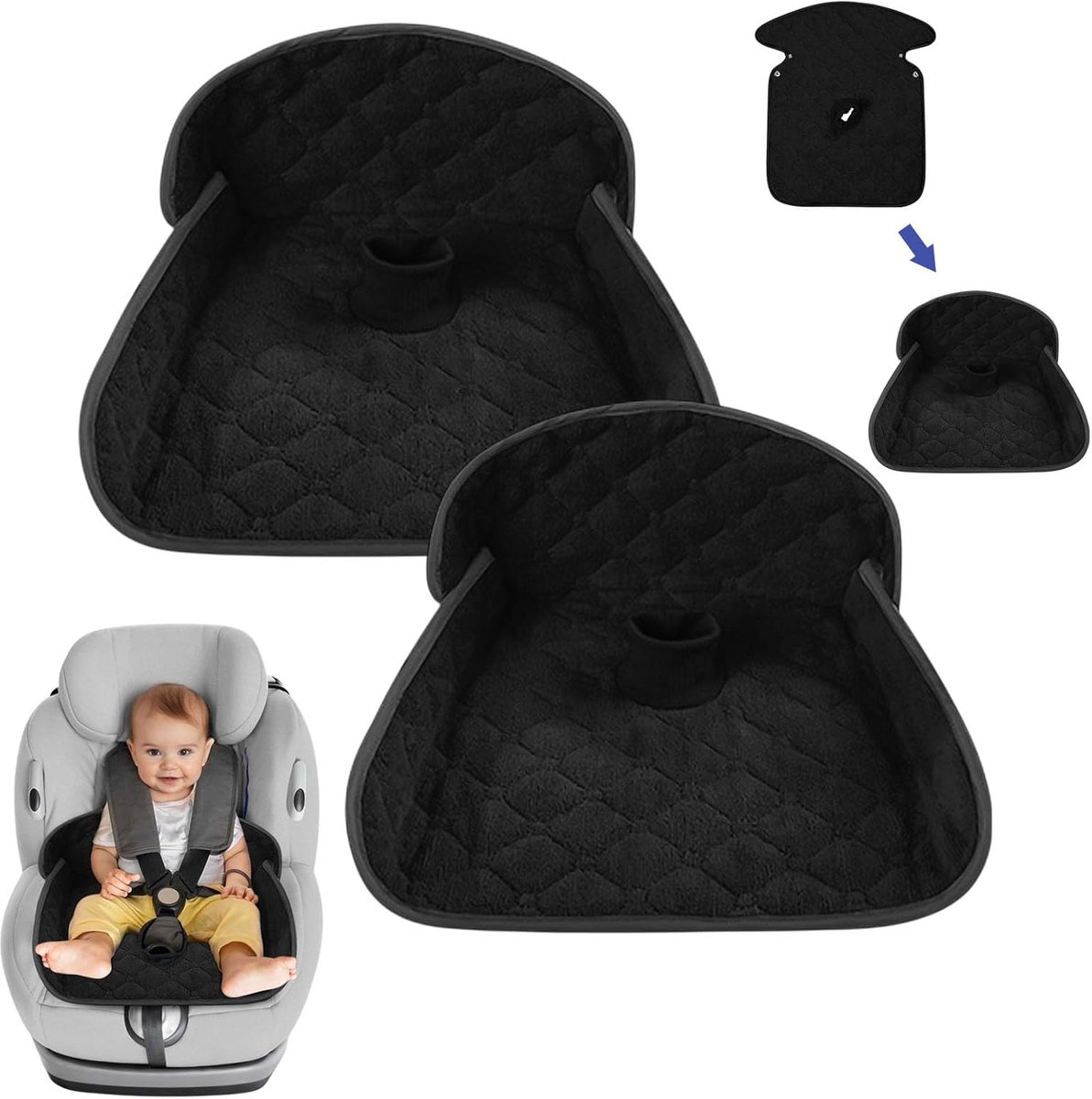 SnelShoppen - Waterproof Beschermpad voor Zindelijkheidstraining - Kinderzitje Bescherming met Droog Zitvlak voor 6 Maanden - 4 Jaar - Universeel voor