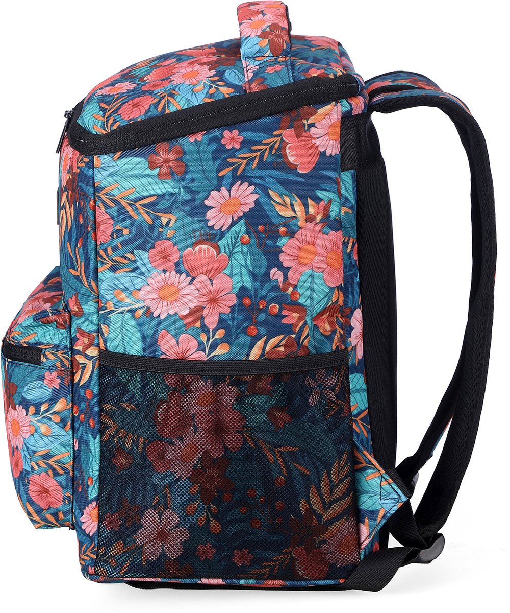 Packaway Koeltas Rugzak 25L - Incl. 2 gratis koelelementen - Incl. gratis flessenopener - Waterafstotend - Anti diefstal vak - 4 Laags geïsoleerd - Wild Garden — cadeau in Sport & Outdoor - foto 2