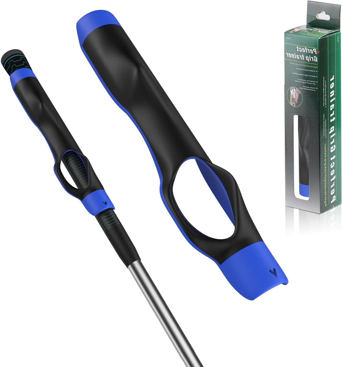 Golf Greeptrainer voor Handpositie Correctie en Swingtechniek Verbetering, Ideaal Golfaccessoire voor Alle Golfclubs, Blauw