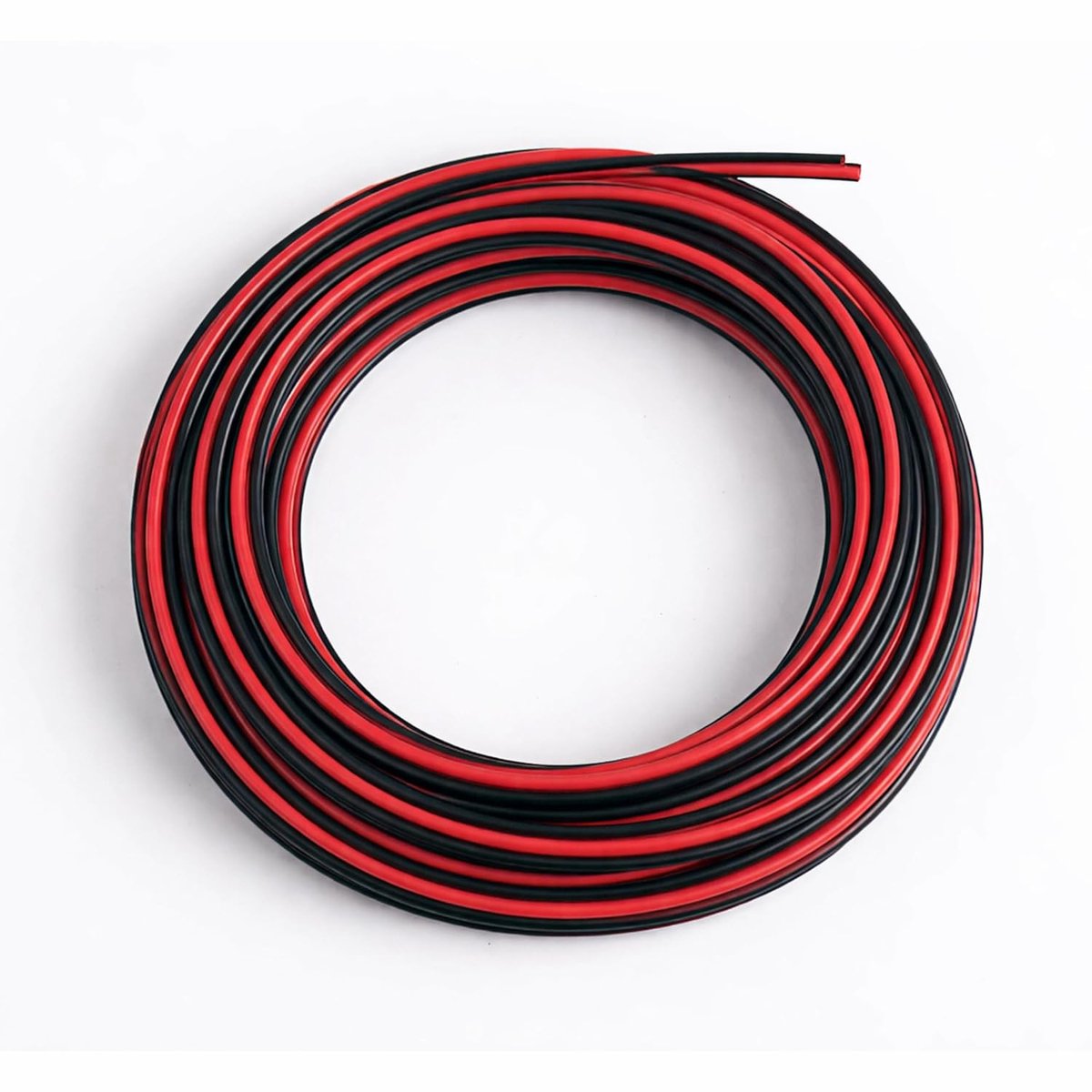 SnelShoppen - LED Kabel Rol 10 m Elektrische Draad 22 AWG Flexibele Transparante 2-Draads 12V Getinned Koper Voor LED Strip Kabel, 1.5 mm²/2.5 mm² Ges