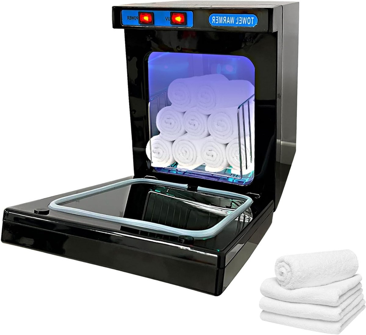 Handdoekwarmer met UV Sterilisator, 5L Capaciteit, 360° Verwarming voor Beautysalons, Spa's en Thuisgebruik