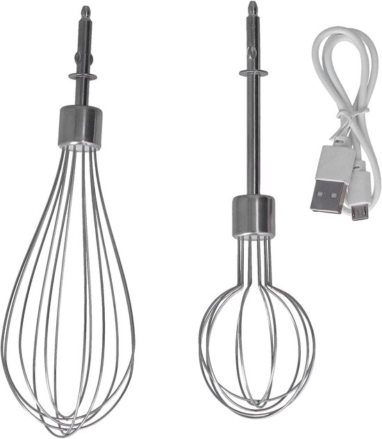 SnelShoppen - Elektrische Handmixer met 2 RVS Kloppers - Afneembare Eierklopper - Roze Hand Blender voor Keuken - Duurzaam en Makkelijk Schoon te Make van Snelshoppen — afbeelding 4