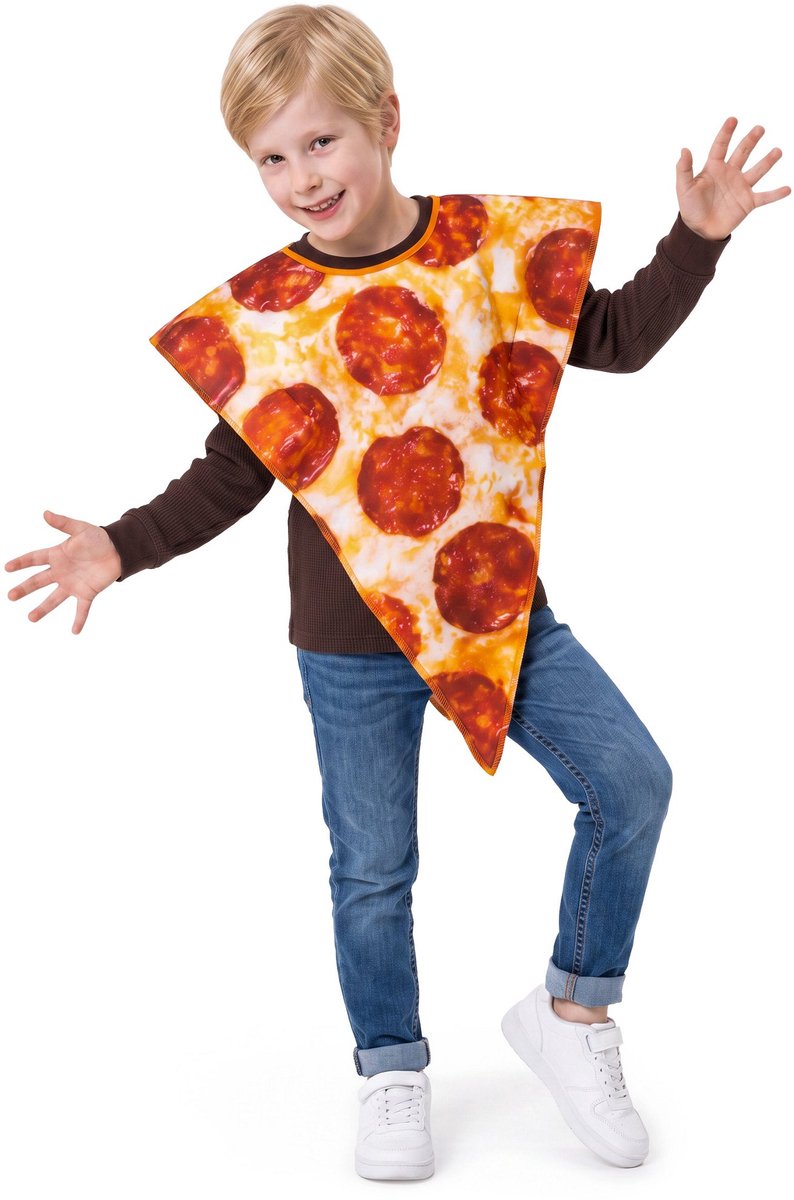 Pizza Punt Kinderkostuum - Kostuum Accessoires