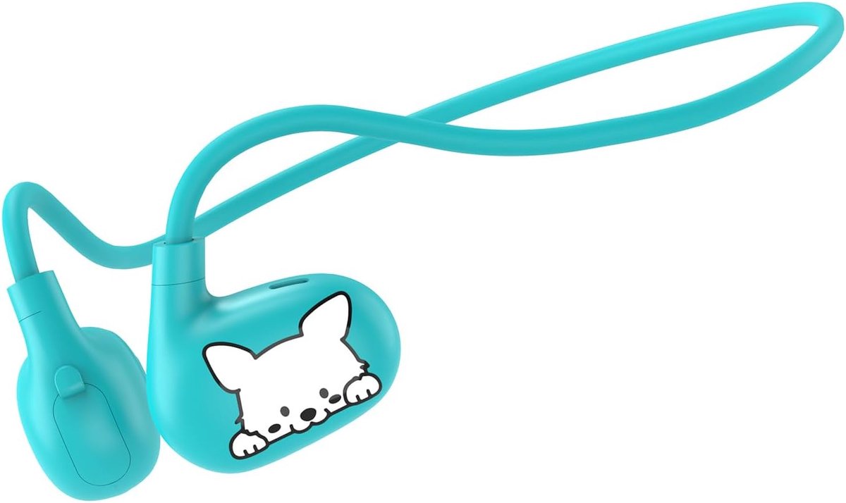 SnelShoppen - Kids Headphones LK15 Open Ear Bluetooth Hoofdtelefoon - Draadloos, Geluidsbeperking tot 85dB, Ultralicht, Ergonomisch Ontwerp, Blauwe Ho