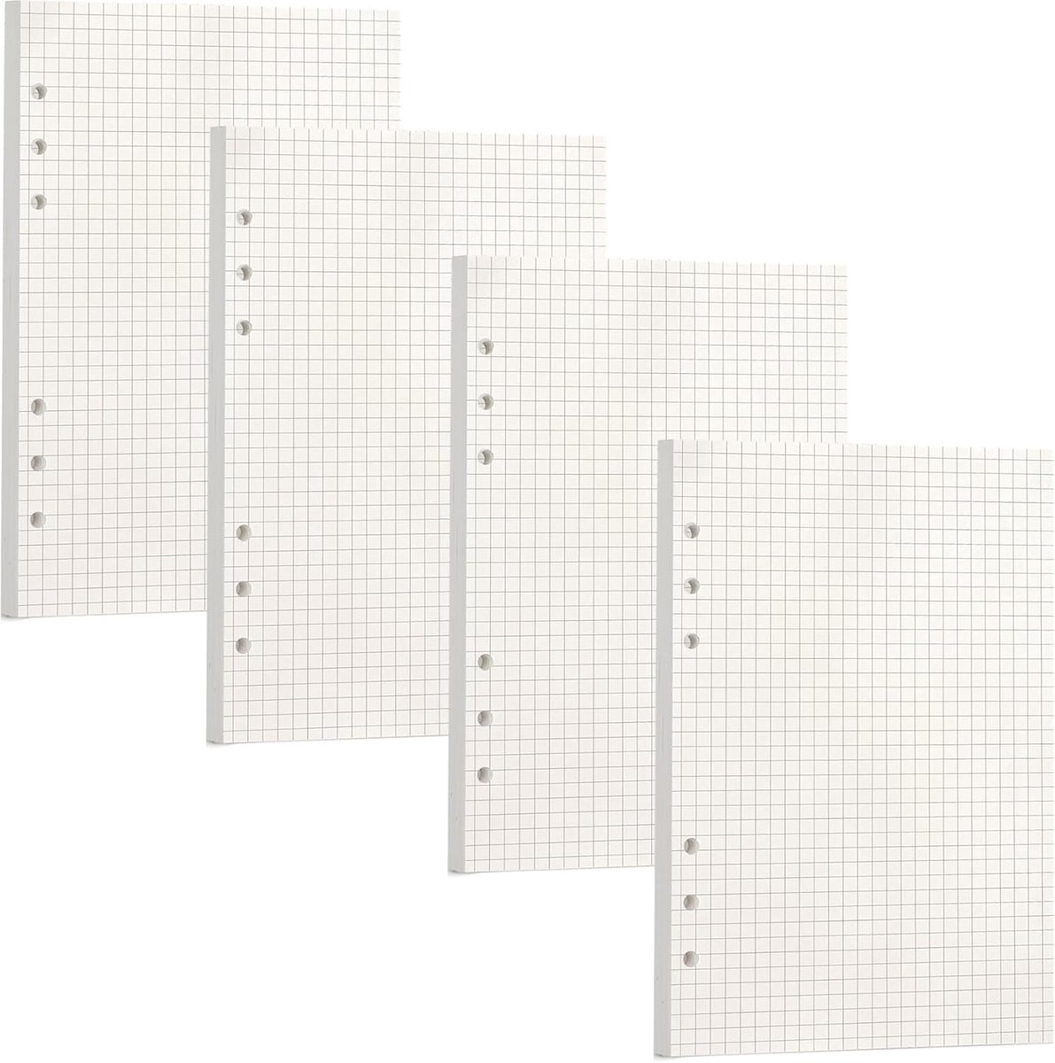 SnelShoppen - Refill Paper A6 - 180 Vellen - 6 Gaten - Herbruikbaar Notitiepapier - Creamkleurig - Oogvriendelijk - Voor Journal, Notitieboek, Schrijv
