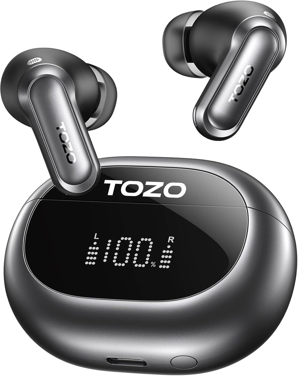 Thijox - Draadloze hoofdtelefoon met Bluetooth 6.0, 6 Mics ENC AI, Kristalheldere Oproep, LDAC Hi-Res Audio, IPX8 Waterdicht, Lage Latentie, Draadloos