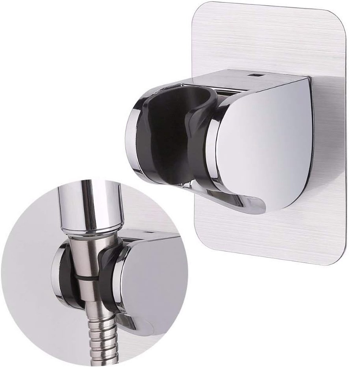 SnelShoppen - Shower Holder 3 m Zelfklevend Verstelbaar Waterdicht Wandhouder voor Douche - Heavy Duty Badkamer Hotel - 1 Stuk