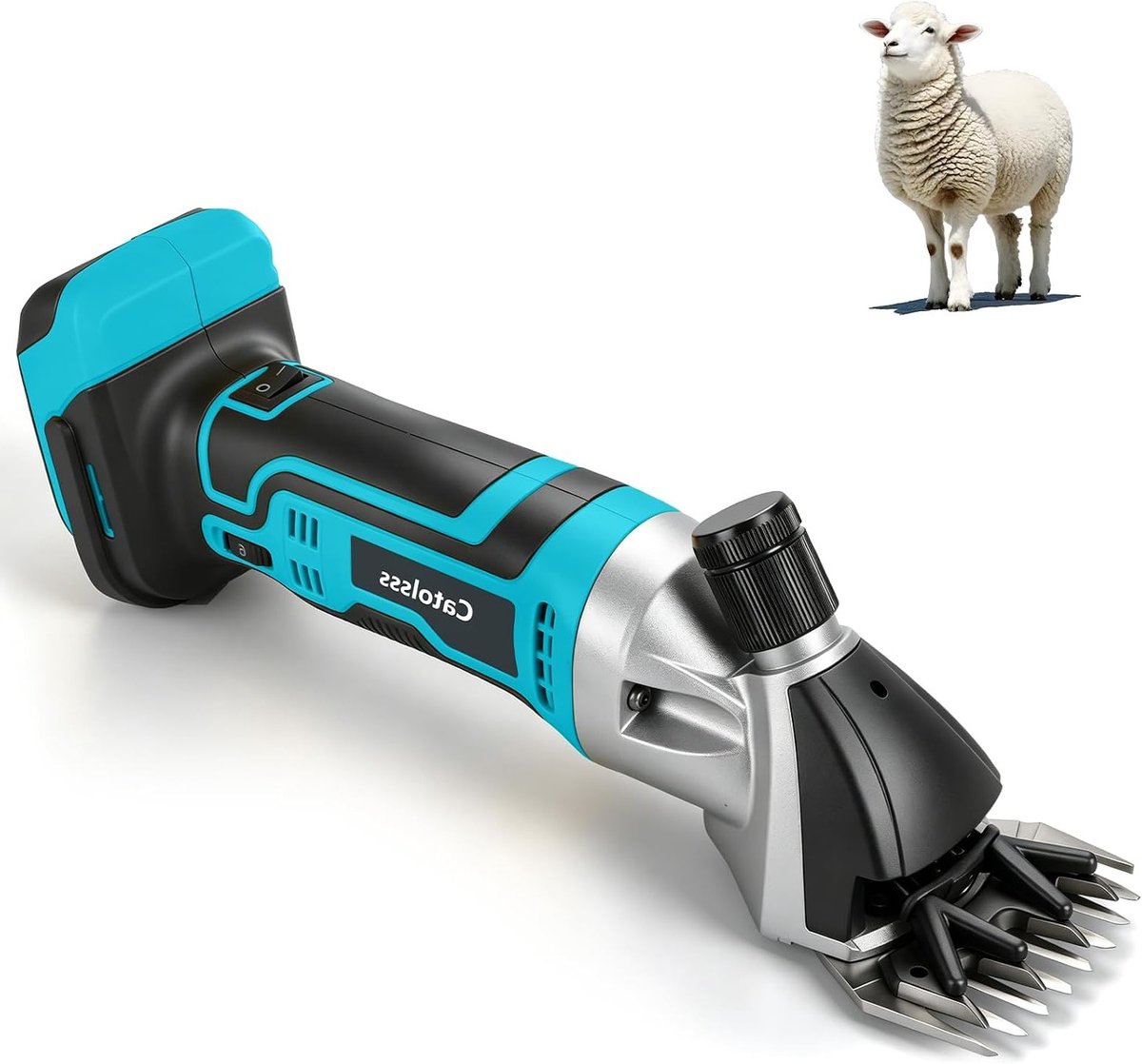 Accutondeuse 18 V Li-Ion, 850 W, 2300 rpm, 6 snelheden, ideaal voor schapen, geiten en runderen vachtverzorging