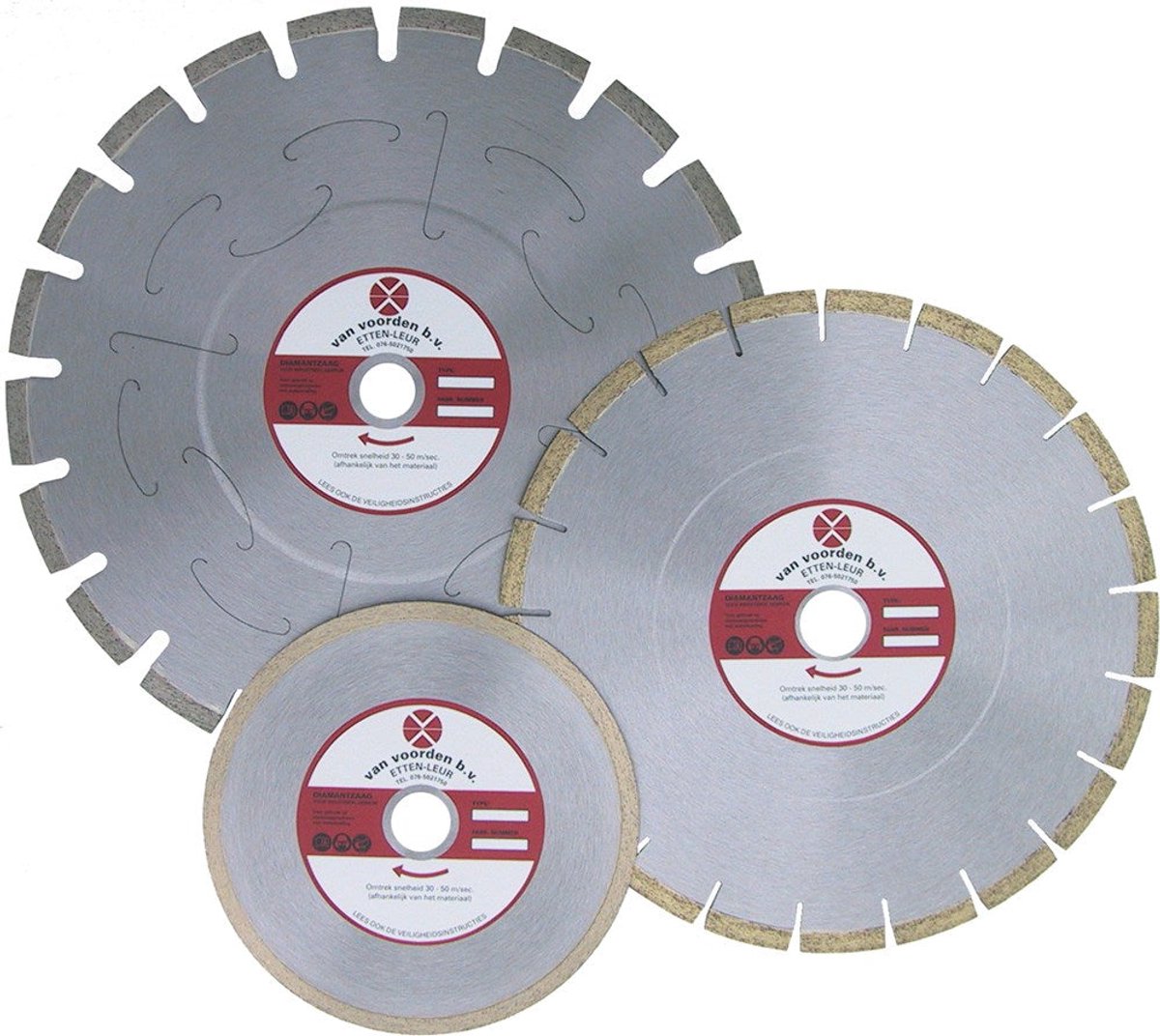 Van Voorden Industrie Diamantblad 430x300x25,4mm - 242307