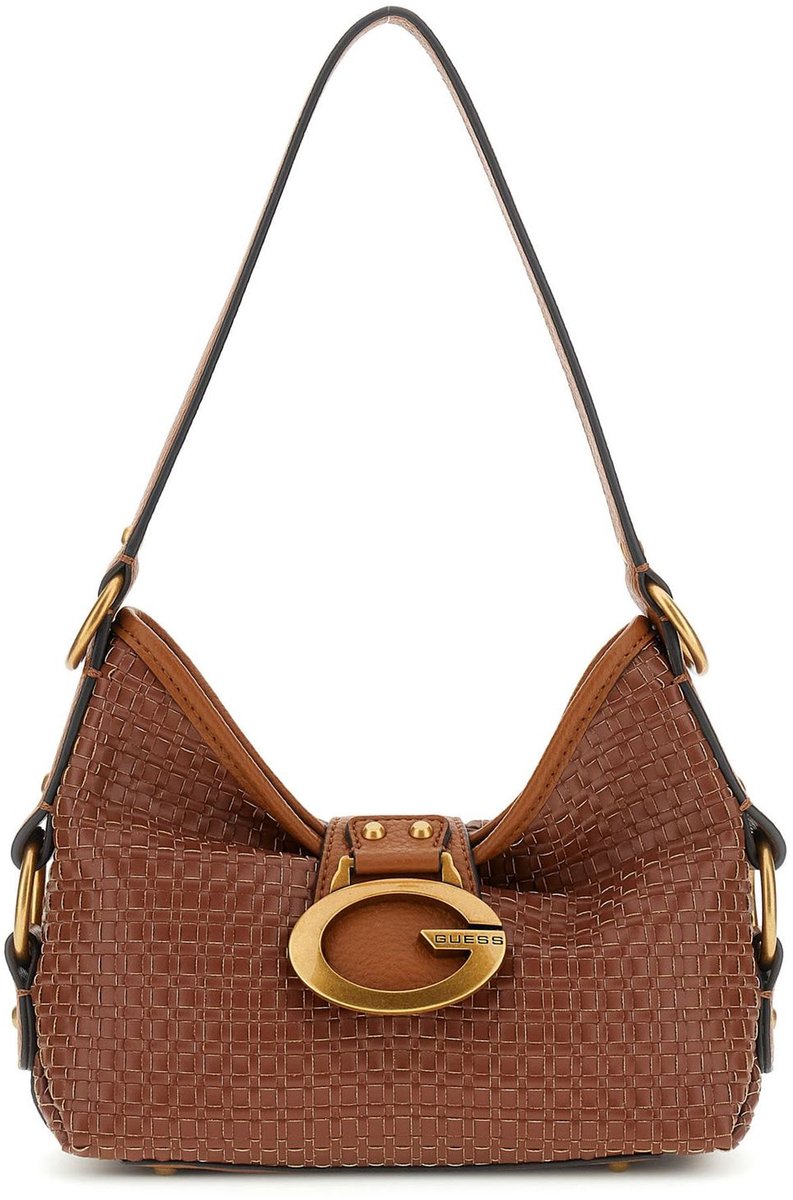 GUESS schoudertas Camden Mini Shoulder Bag Cognac bruine
