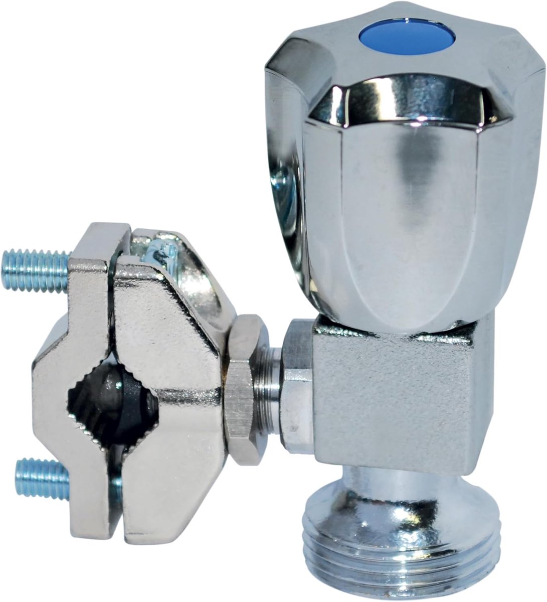 SnelShoppen - Waterkraan voor Boormachine 1/4" - Boutté ROPC20 Water Tap voor Vloeistoffen - Diameter 10 a 16 mm, Neus 20 x 27 mm, Zilver, Tot 7 Bar D