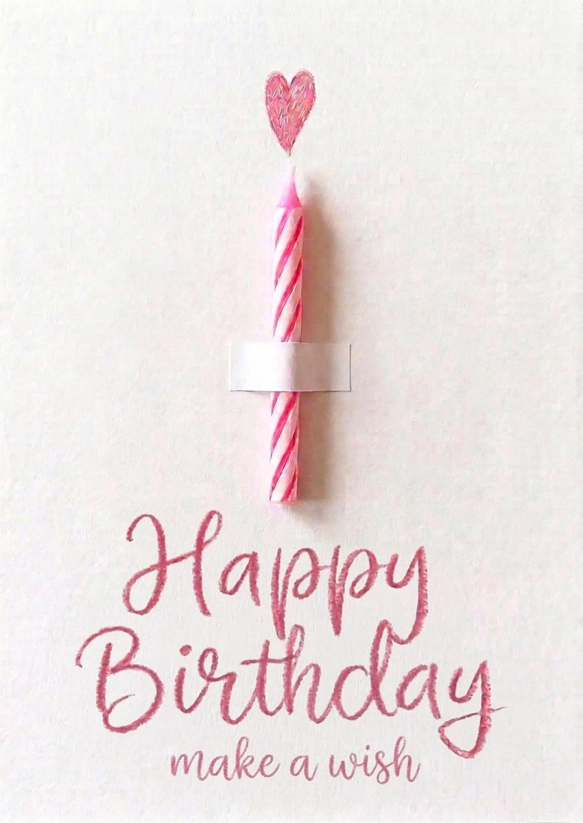 SnelShoppen - Verjaardagskaart met Echte Kaars voor Vrouwen, Meisjes, Moeder, Vriendin, Zus, Dochter, Collega - Happy Birthday Kaart met Kraft Papiere