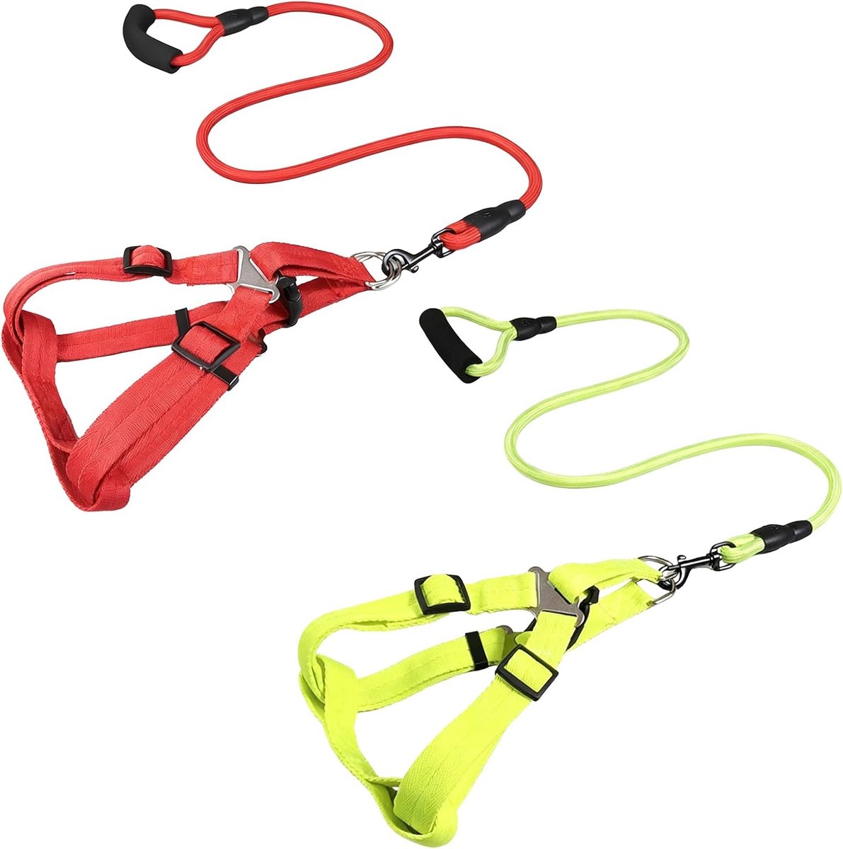 SnelShoppen - 2 Stuks Hondenharnas voor Kleine Honden - Comfortabel, Verstelbaar, Duurzaam, Ideaal voor Extra Kleine Honden en Puppy’s - Perfect voor