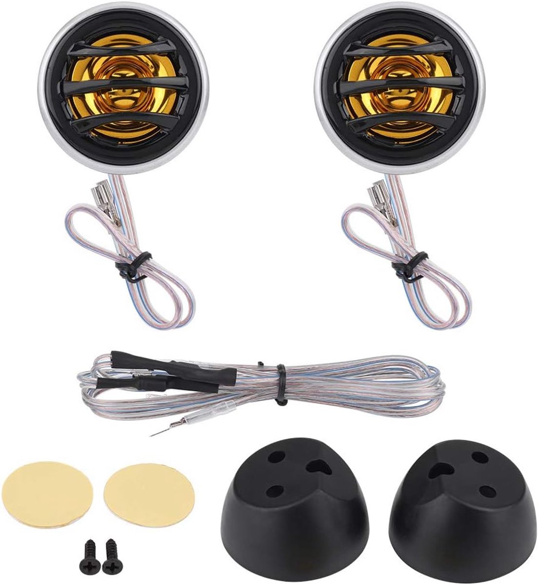 SnelShoppen - 2pcs 12V 150W Super Tweeter Luidsprekers - 2-Inch Dome Audio Stereo Tweeters - Krachtige Geluidskwaliteit voor Auto - 4 Ohm