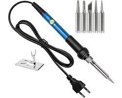 Soldeerboutset - Soldeerstation - Elektronica Reparatie - Instelbare Temperatuur - 100 Watt - Zwart