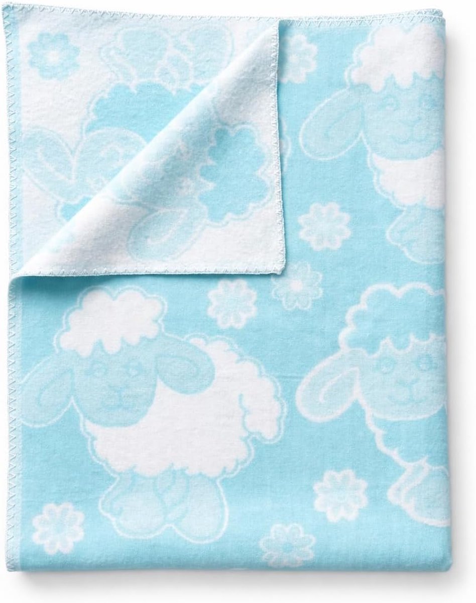 SnelShoppen - Babydeken 100% Katoen, Knuffeldeken voor Jongens en Meisjes, 100 x 140 cm, Zachte Kinderdeken voor Kinderwagen en Kruipdeken, Geboorteca