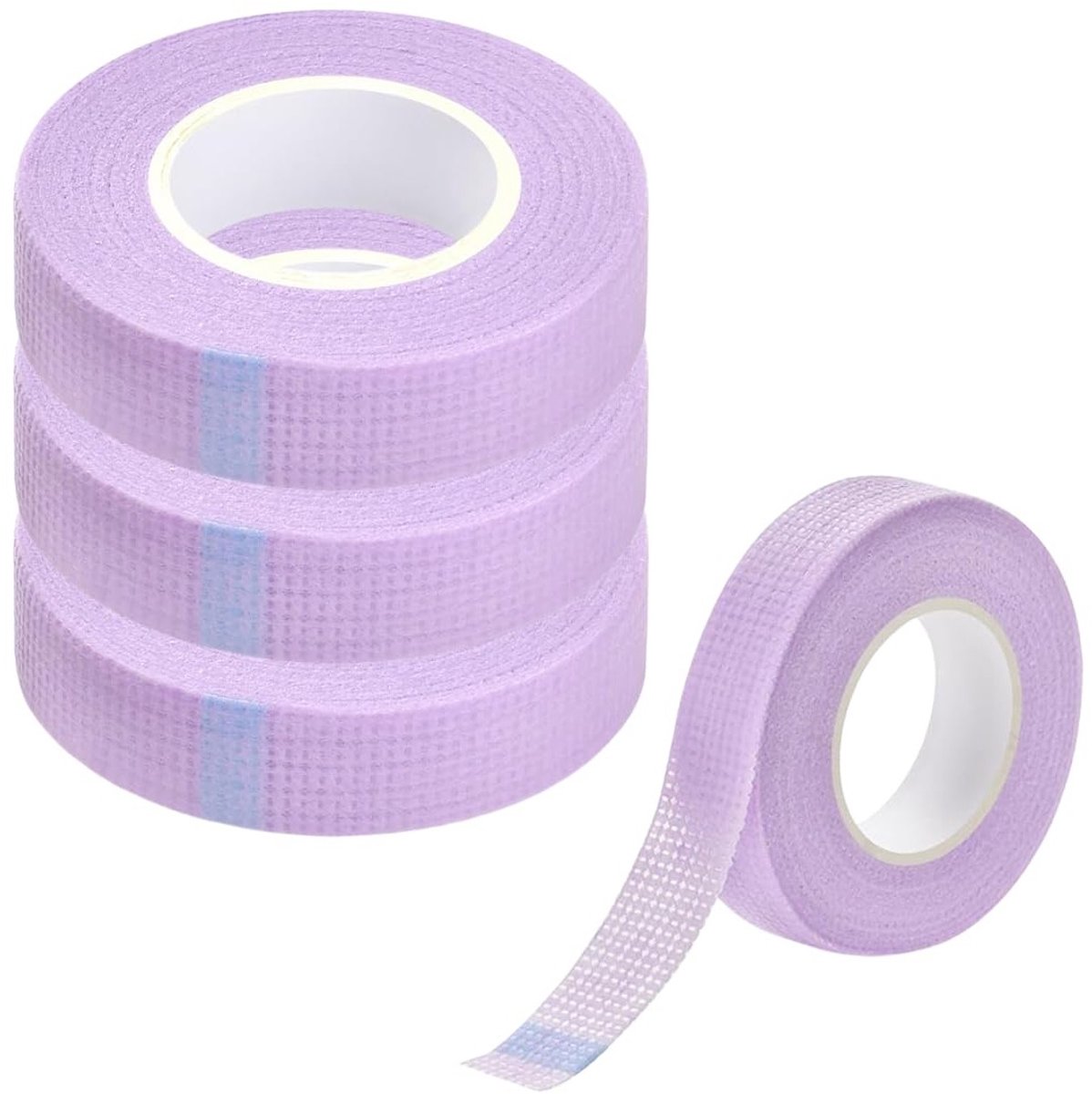 3-Pack Gezichtstape voor Precisie Schaduw, Ademend Bandje voor Make-up, Ogen en Wimpers, 1,2 cm x 9 m