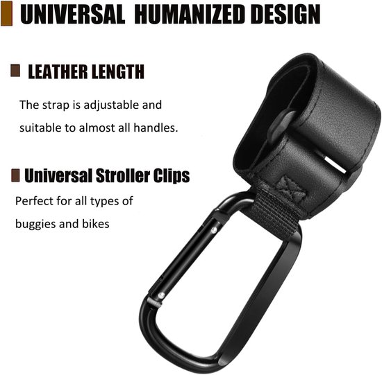 Buggy Clips voor Kinderwagens - 2 Stuks Haken voor Boodschappentassen en Lunchtassen van Merkloos — afbeelding 5