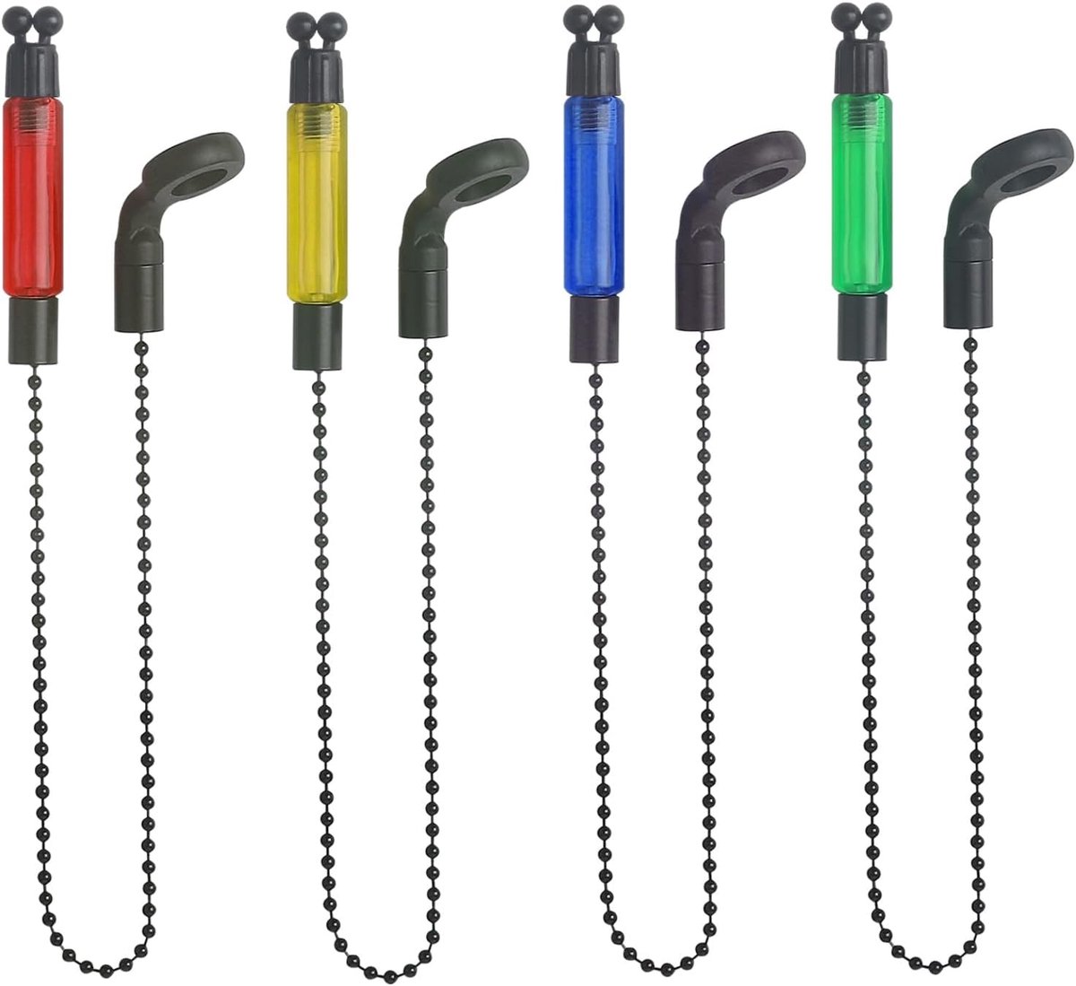 SnelShoppen - 4 Stuks Swingers voor Karpervissen met Beetmelders, Licht Swingers en Beetmelders voor Karper- en Nachtvissen in Verschillende Posities