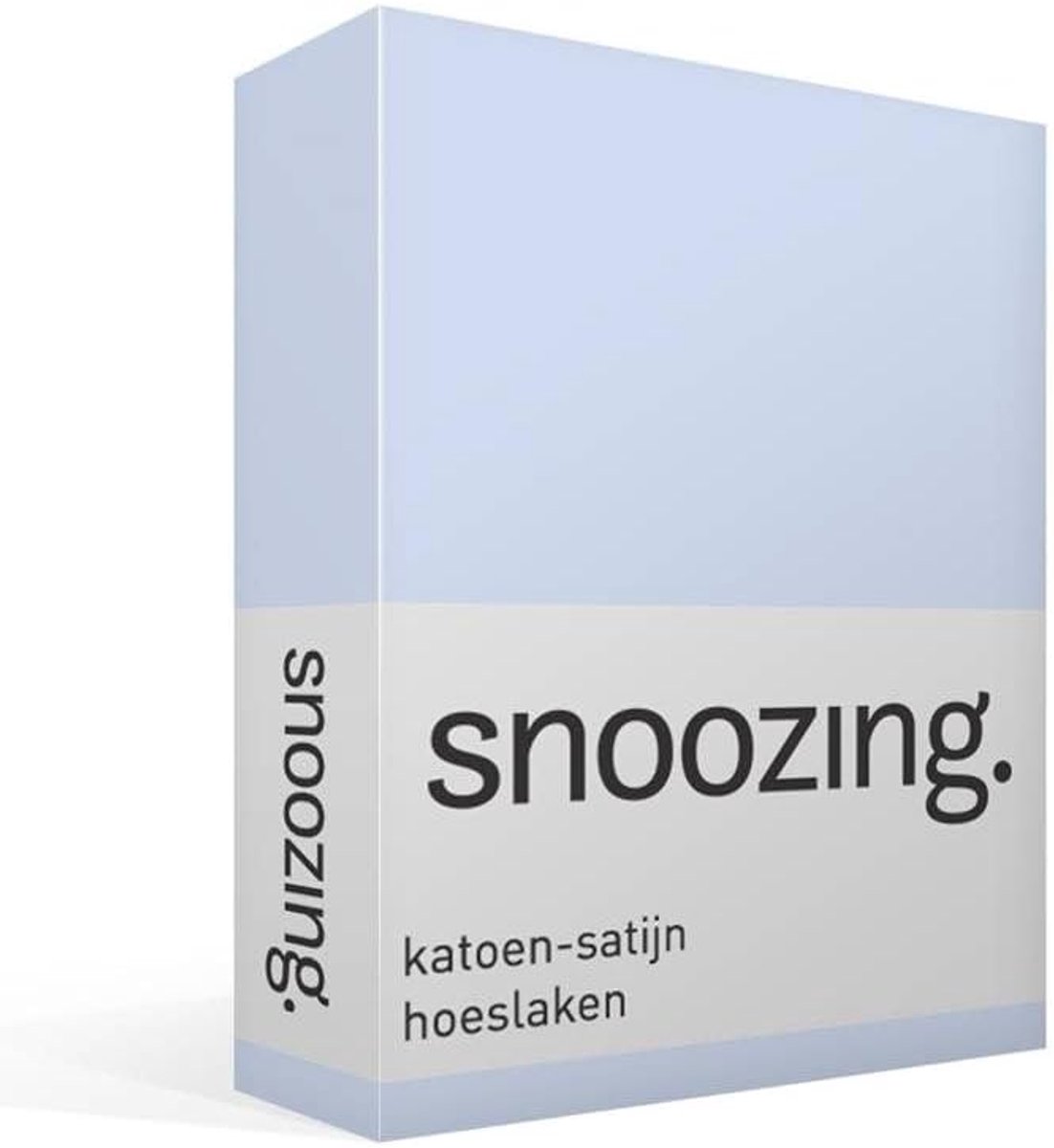 SnelShoppen - Fitted Sheet 160x210 cm - Cotton-satin - Sky - Ademende en Duurzame Bedlinnen voor een Chic en Koel Bed