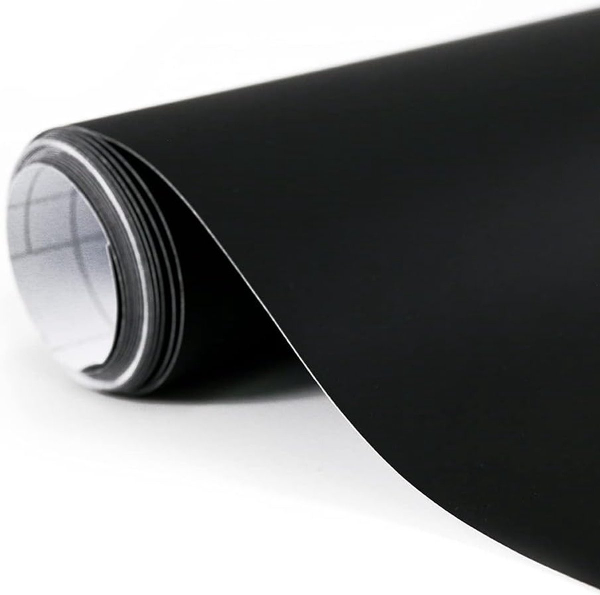 SnelShoppen - Self Adhesive Car Film 300 x 30 cm Matte Black - Vinyl Wrap - DIY Auto Beschermfolie - Waterdicht, UV Bestendig, Krasbestendig - Perfect