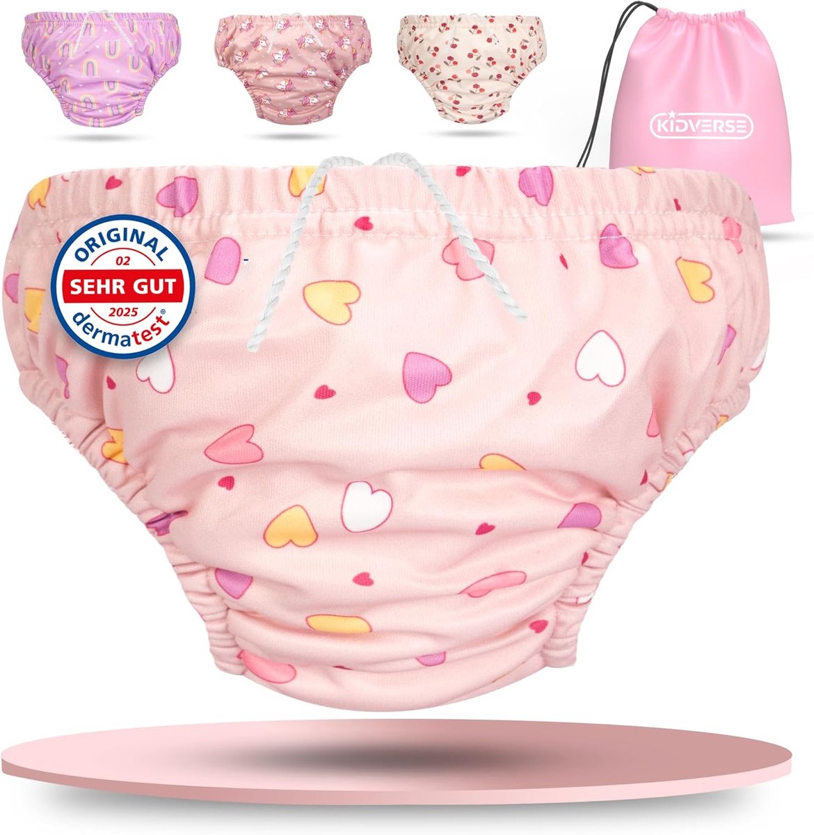 SnelShoppen - Reusable Baby Swim Nappy Shorts 1-2 Jaar - Huidvriendelijk en Absorberend Zwemluiers - Inclusief Draagtas - Perfect voor Zwemmen en Vaka