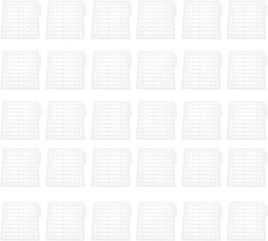 Aasstoppers Vislijn - Boilie Stoppers - Karpervissen Fixeren - Afneembaar Plastic - 30 stuks - Wit — afbeelding 2