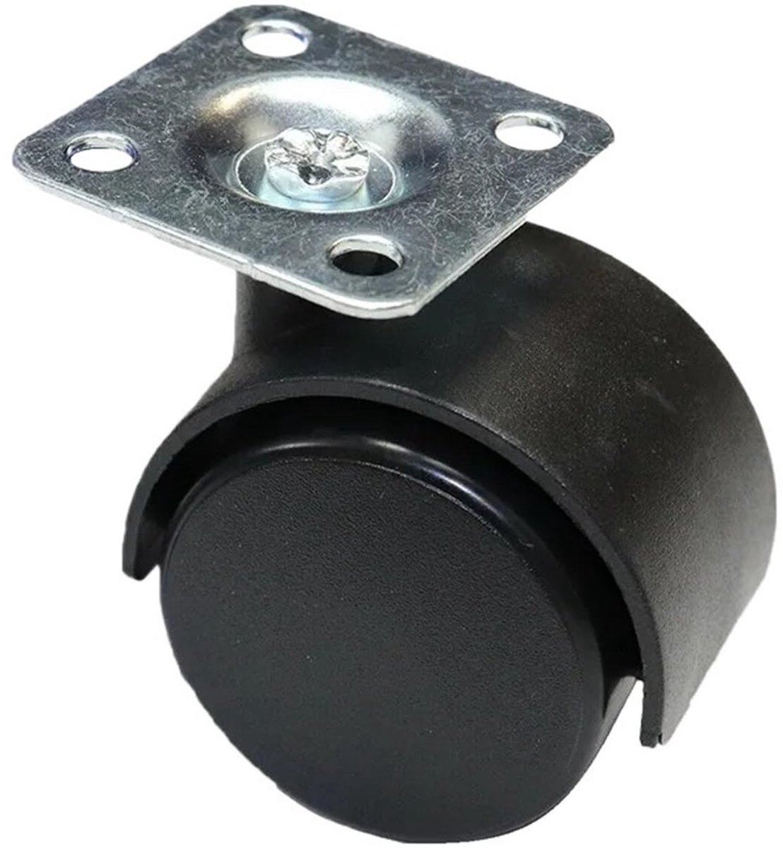 Zwenkwielen - 40 mm - Set van 4 met versterkte stalen beugel