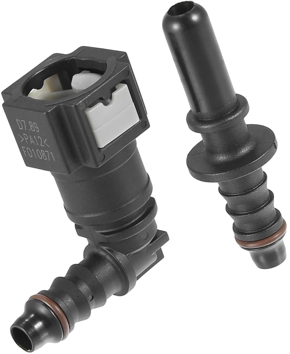 90 Graden Brandstofleiding Connector - Geschikt voor 8mm Nylon Slang