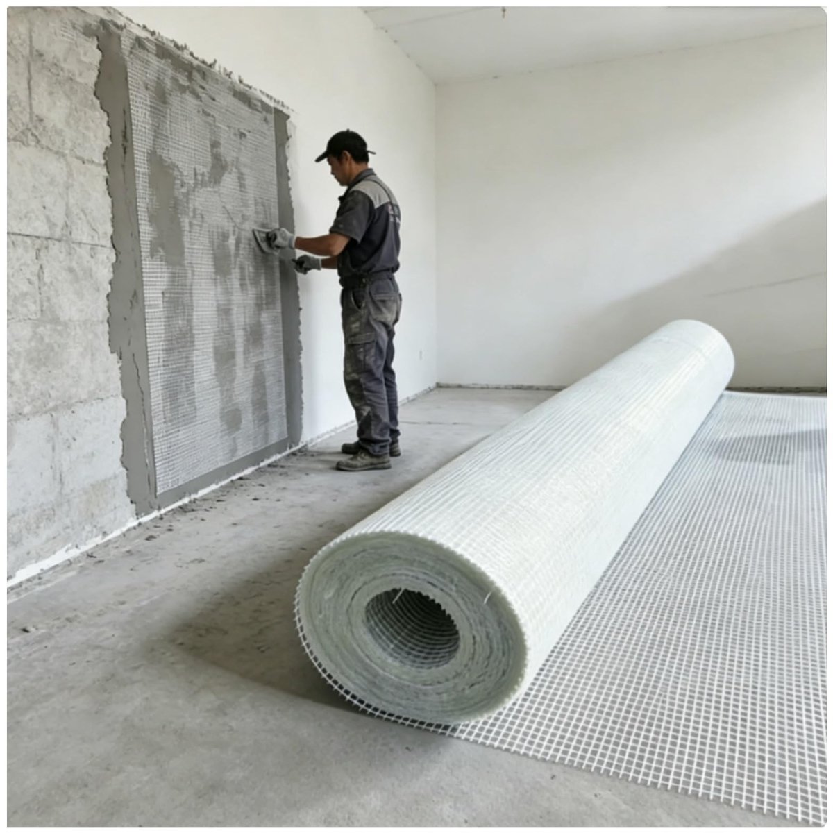 Glasvezelpleistergaasrol 1x30 meter - Muurversterking