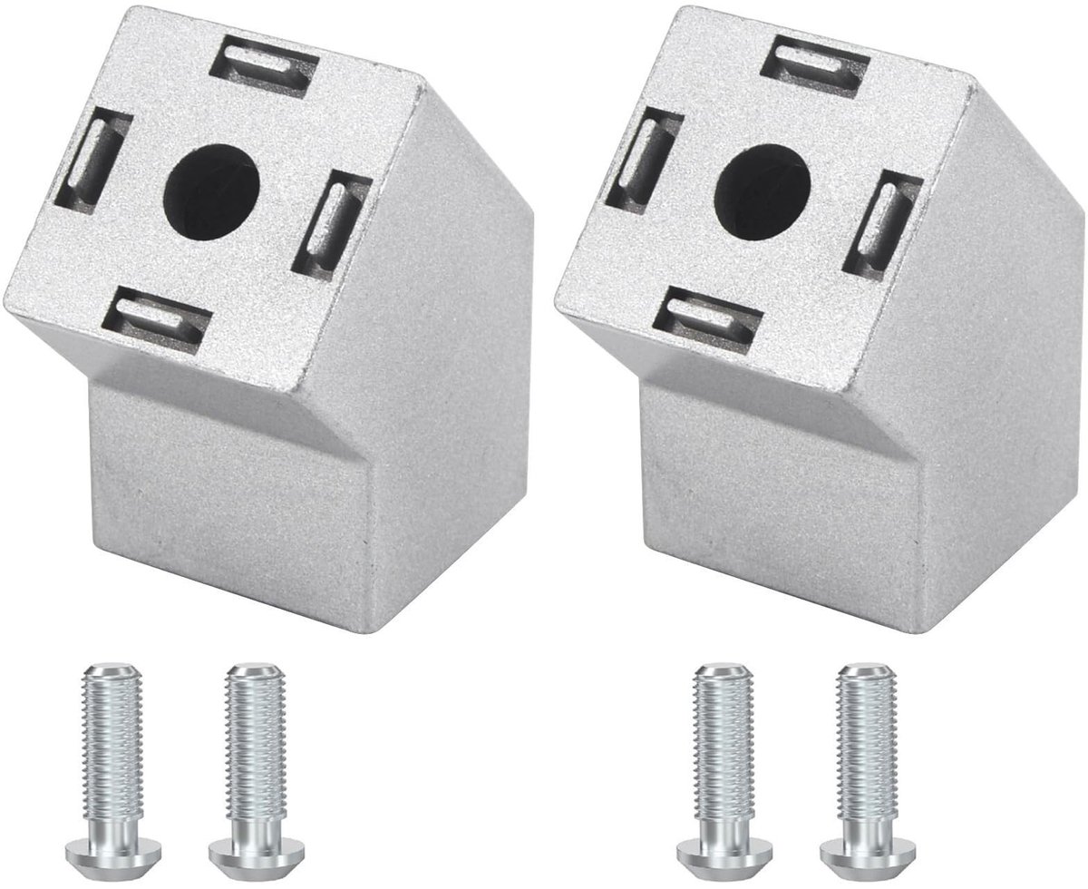 135 Graden Aluminium Hoekbeugel voor T-Slot Profielen - 2 Stuks