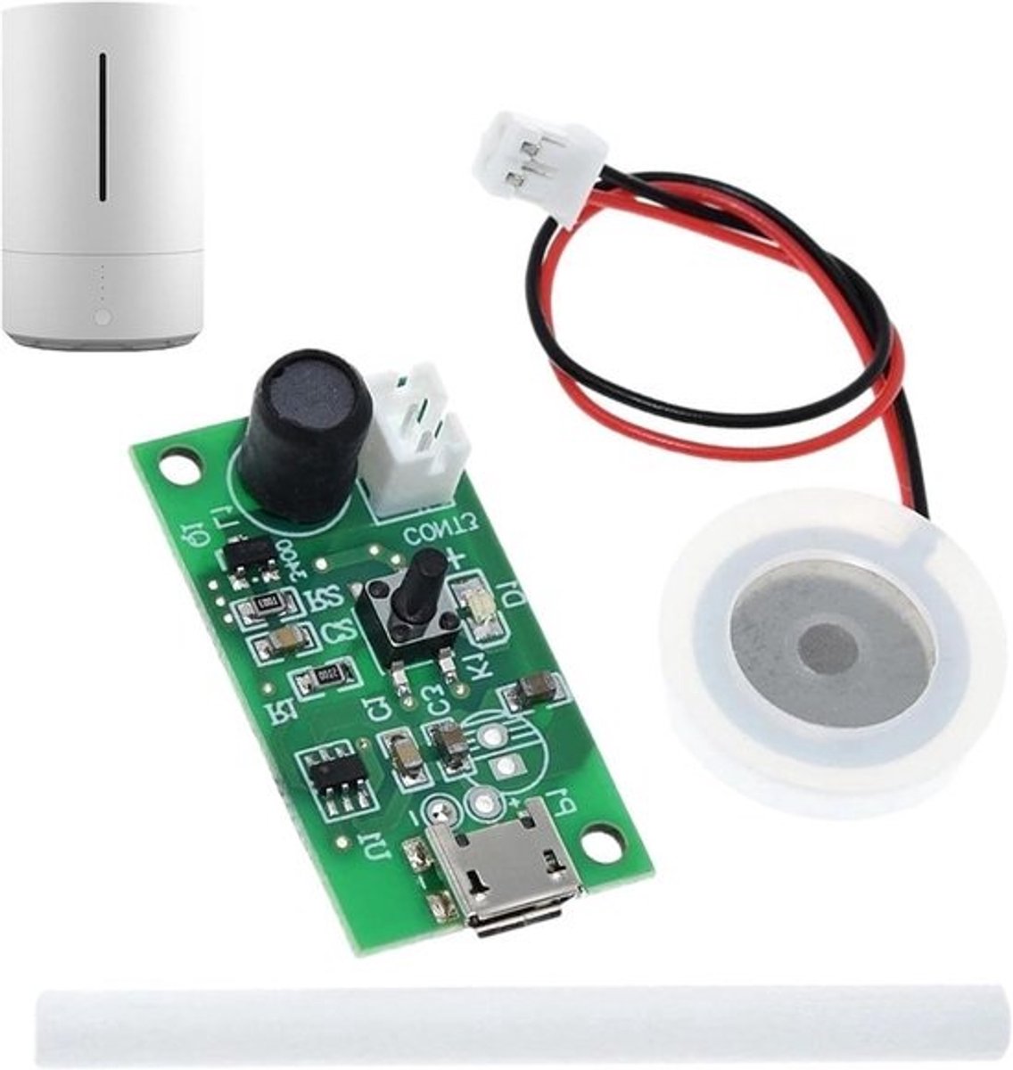 Luchtbevochtiger Module - Water Verdamper - Lucht Verfrissen - Energiebesparend Circuit - 8 cm Draad - Zilver